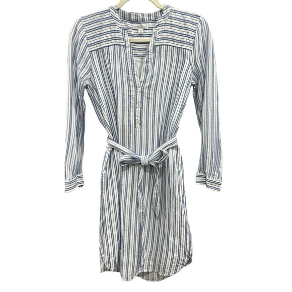J. Crew Mercantile Midi Stripe Shirt Dress Size: XS - Picture 2 of 8